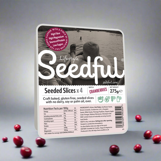 1 x 275g SEEDFUL Slices with Cranberries ( 4 Slices Each Pack )