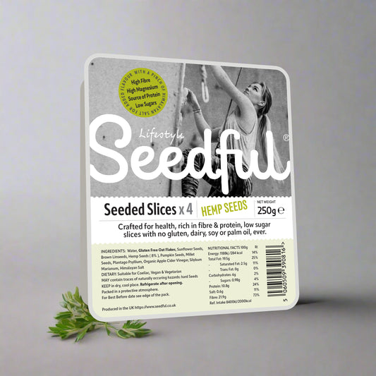 1 x 250g SEEDFUL Slices with Hemp Seeds ( 4 Slices Each Pack )